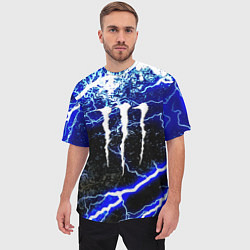 Футболка оверсайз мужская Monster storm energy, цвет: 3D-принт — фото 2
