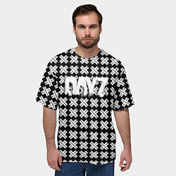 Футболка оверсайз мужская Dayz крестики, цвет: 3D-принт — фото 2