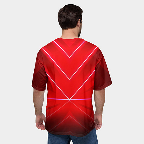 Мужская футболка оверсайз Панда работает за ноутбуком / 3D-принт – фото 4