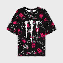 Футболка оверсайз мужская Monster energy x Ojingeo geim, цвет: 3D-принт