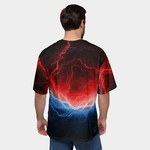Мужская футболка оверсайз Сектор газа Юрий Хой / 3D-принт – фото 4