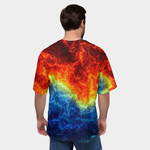 Мужская футболка оверсайз Сектор газа Юрий Хой / 3D-принт – фото 4