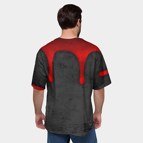 Мужская футболка оверсайз Сектор газа - рок жив / 3D-принт – фото 4