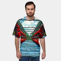 Футболка оверсайз мужская Зал Муай Тай, цвет: 3D-принт — фото 2