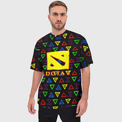 Футболка оверсайз мужская Dota pattern witcher, цвет: 3D-принт — фото 2