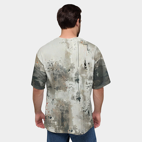 Мужская футболка оверсайз Артуро Гатти на сером / 3D-принт – фото 4