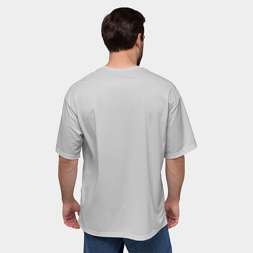 Мужская футболка оверсайз Крик призрачный разговор / 3D-принт – фото 4