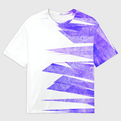 Футболка оверсайз мужская Color white purple, цвет: 3D-принт