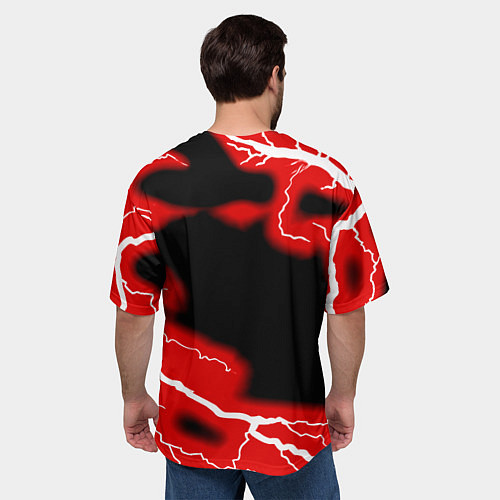 Мужская футболка оверсайз NBA шторм / 3D-принт – фото 4