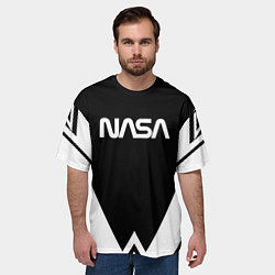 Футболка оверсайз мужская Nasa geometry, цвет: 3D-принт — фото 2