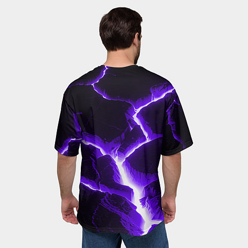 Мужская футболка оверсайз The rift / 3D-принт – фото 4