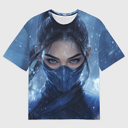 Мужская футболка оверсайз Боец Китана Мортал комбат