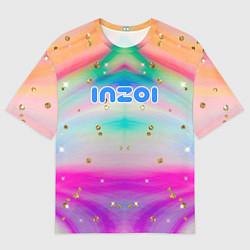 Мужская футболка оверсайз Inzoi с золотыми звездочками