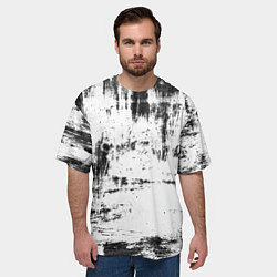 Футболка оверсайз мужская Color black and white, цвет: 3D-принт — фото 2