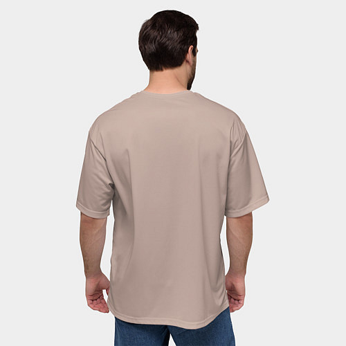 Мужская футболка оверсайз Светлый оттенок цвета года 2025 от Пантон / 3D-принт – фото 4