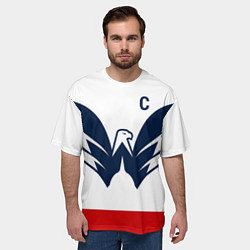 Футболка оверсайз мужская Александр Овечкин альтернативная форма, цвет: 3D-принт — фото 2