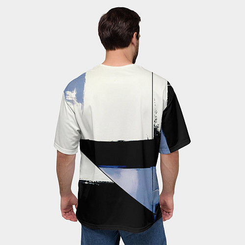 Мужская футболка оверсайз Volkswagen логотип / 3D-принт – фото 4