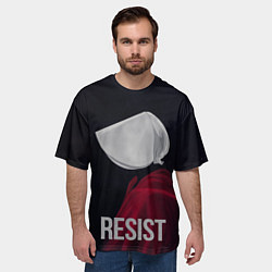 Футболка оверсайз мужская Сопротивляться - Рассказ служанки, цвет: 3D-принт — фото 2