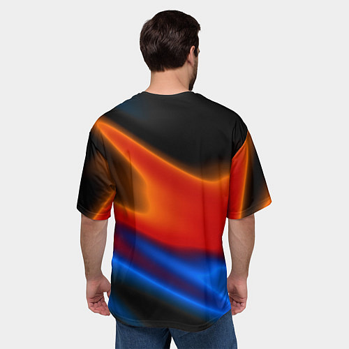 Мужская футболка оверсайз Multicoloured / 3D-принт – фото 4
