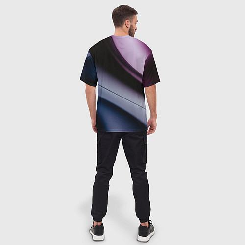 Мужская футболка оверсайз Multicoloured / 3D-принт – фото 4