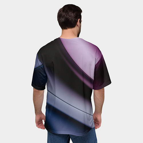 Мужская футболка оверсайз Multicoloured / 3D-принт – фото 4