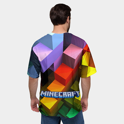Мужская футболка оверсайз Minecraft - pattern / 3D-принт – фото 4