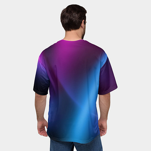 Мужская футболка оверсайз Multicoloured / 3D-принт – фото 4