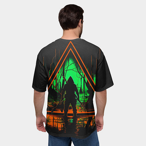 Мужская футболка оверсайз Выживание в лесу / 3D-принт – фото 4