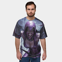 Футболка оверсайз мужская Милина без маски, цвет: 3D-принт — фото 2