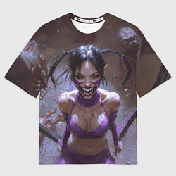 Мужская футболка оверсайз Сумасшедшая Милина