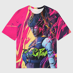 Мужская футболка оверсайз Fragpunk serket