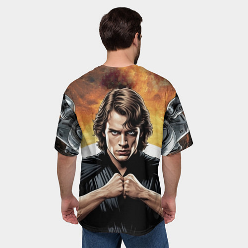 Мужская футболка оверсайз Энакин скайуокер star wars / 3D-принт – фото 4