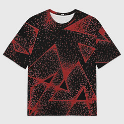 Футболка оверсайз мужская Triangles with dots, цвет: 3D-принт
