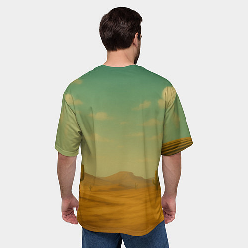 Мужская футболка оверсайз Лирили ларила мем / 3D-принт – фото 4