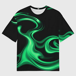 Футболка оверсайз мужская Color green smoke, цвет: 3D-принт