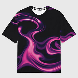 Футболка оверсайз мужская Color pink smoke, цвет: 3D-принт