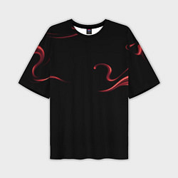 Футболка оверсайз мужская Color red abstraction, цвет: 3D-принт
