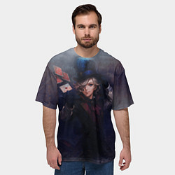 Футболка оверсайз мужская Фокусник Лини реализм, цвет: 3D-принт — фото 2