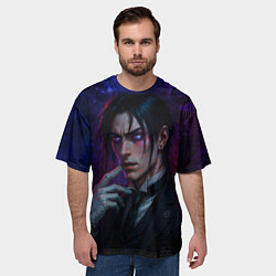 Футболка оверсайз мужская Себастьян Михаэлис реализм, цвет: 3D-принт — фото 2