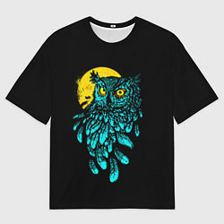 Футболка оверсайз мужская Night owl, цвет: 3D-принт
