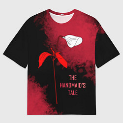 Футболка оверсайз мужская Рассказ служанки - логотип цветок калла, цвет: 3D-принт