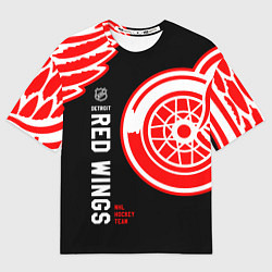 Футболка оверсайз мужская Detroit Red Wings team, цвет: 3D-принт