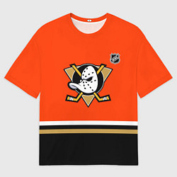 Футболка оверсайз мужская Анахайм Дакс хоккей, цвет: 3D-принт