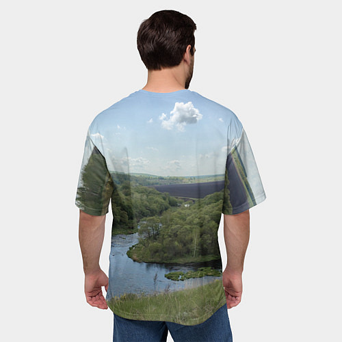 Мужская футболка оверсайз Красивая Меча / 3D-принт – фото 4