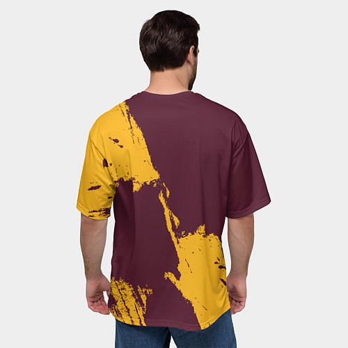 Мужская футболка оверсайз Cleveland Cavaliers NBA team / 3D-принт – фото 4