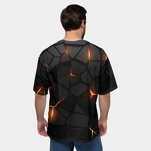 Мужская футболка оверсайз Нью Йорк Айлендерс - НХЛ хоккей / 3D-принт – фото 4