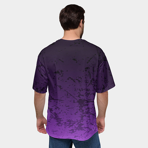 Мужская футболка оверсайз Lazarus: Violet Pattern / 3D-принт – фото 4