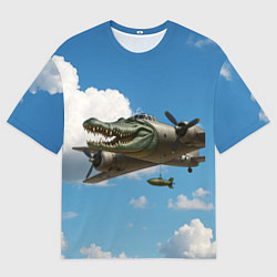 Футболка оверсайз мужская Бомбардиро крокодило, цвет: 3D-принт