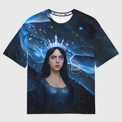 Футболка оверсайз мужская Билли Айлиш в стиле снежной королевы, цвет: 3D-принт