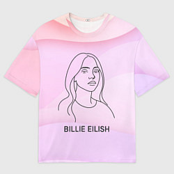 Мужская футболка оверсайз Билли Айлиш из линии - минимализм